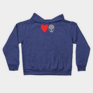 Love Aliens (Colour) Kids Hoodie